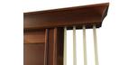 Combo Walnut finish 8 pool cue and accessories rack