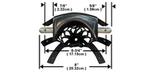 Ensemble de 6 poches de remplacement table de billard noire Majestic
