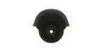 Set of 6 black plastic basket pool table pockets with two holes