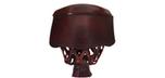 Ensemble de 6 poches en cuir Rouge Cesar pour table billard