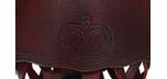 Ensemble de 6 poches en cuir Rouge Cesar pour table billard