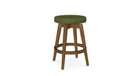 Tabouret Amisco Anton en bois massif aspect Teck Danois