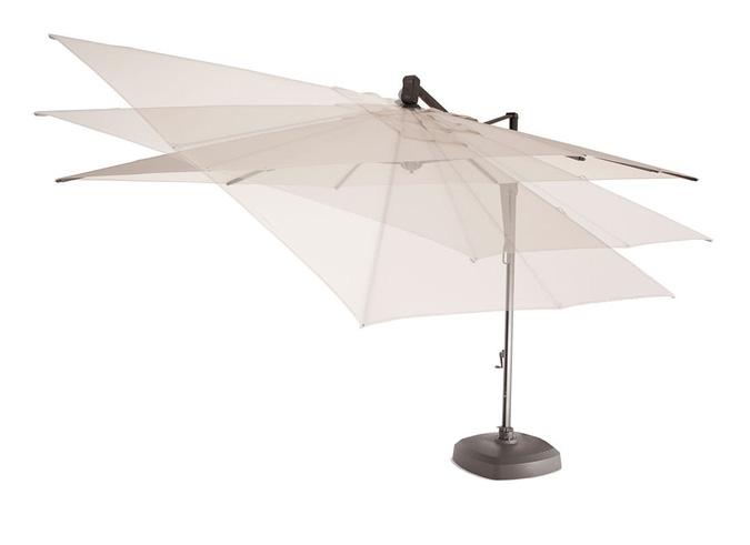 Grey rectangular 10 x 13 foot patio umbrella by Treasure Garden Grey rectangular 10 x 13 foot patio umbrella by Treasure Garden