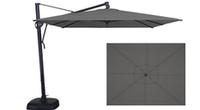 Parasol de jardin rectangulaire gris 10 x 13 pieds Treasure Garden