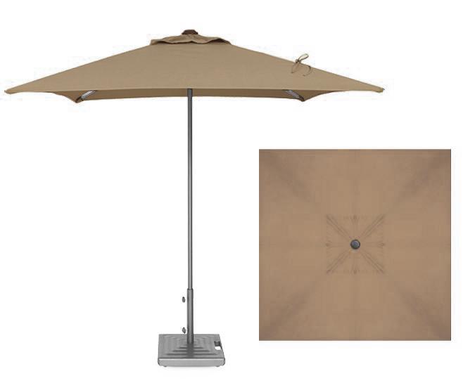 Commercial Quality 7 Foot Taupe Beige Terrace Umbrella