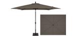Parasol patio style marché rectangulaire gris 8x10 pieds