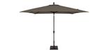 Parasol patio style marché rectangulaire gris 8x10 pieds
