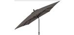 Parasol patio style marché rectangulaire gris 8x10 pieds