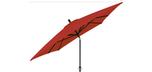Parasol patio style marché rectangulaire rouge 8x10 pieds