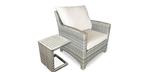 Chaise causeuse extérieur grise Comfort Stone