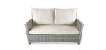 Two seat loveseat outdoor Comfort sofa in Stone grey