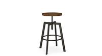 Amisco Architect industrial barstool with adjustable seat
