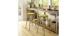 Amisco Button kitchen stool with swivel seat