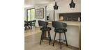 Amisco Grissom kitchen stool with swivel seat