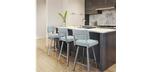 Amisco Phoebe kitchen stool with swivel seat