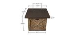 Chambly Barnwood finish Fire Table