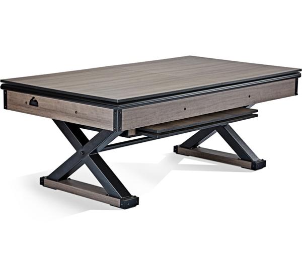 Table de hockey coussin d'air 7 pieds aspect bois de grange Table de hockey coussin d'air 7 pieds aspect bois de grange