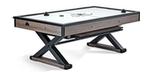 Table de hockey coussin d'air 7 pieds aspect bois de grange