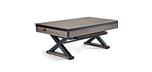 Table de hockey coussin d'air 7 pieds aspect bois de grange