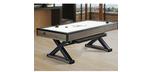 Table de hockey coussin d'air 7 pieds aspect bois de grange