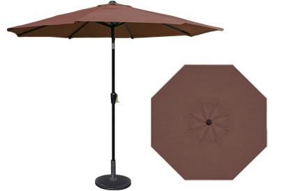 9 Foot Hrk Patio Brown Garden Umbrella