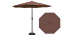 Parasol de jardin HRK brun 9 pieds