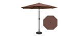 Parasol de jardin HRK brun 9 pieds
