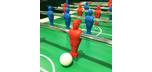 Table de babyfoot soccer blanche fabriquée en Italie avec garantie 2 ans et tiges télescopiques