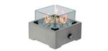 Rawdon table top mini portable Fire Burner in concrete Grey finish