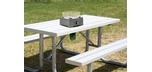 Rawdon table top mini portable Fire Burner in concrete Grey finish