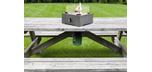 Rawdon table top mini portable Fire Burner in concrete Grey finish