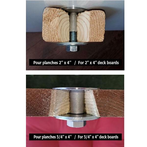 Morespace hardware for underdeck patio umbrella mounting