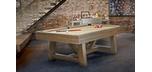 Table de billard brun rustique Brunswick Botanic 8 pieds