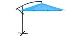 Parasol de jardin octogonal 10 pieds bleu décentré Patio Promo