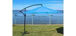 Parasol de jardin octogonal 10 pieds bleu décentré Patio Promo