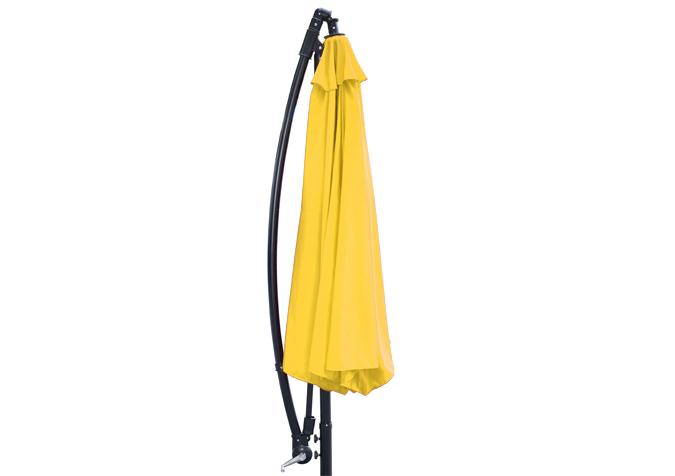10 foot offset octagonal yellow Patio Promo garden umbrella