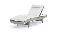 Serena Stone Grey coloured adjustable lounge chair