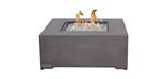 Stanbridge Square Fire table with concrete grey finish
