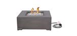 Stanbridge Square Fire table with concrete grey finish
