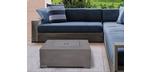 Stanbridge Square Fire table with concrete grey finish