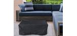 Stanbridge Square Fire table with concrete grey finish
