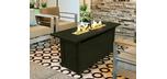 Lacolle rectangular Fire table with black finish