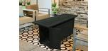 Lacolle rectangular Fire table with black finish