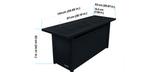 Lacolle rectangular Fire table with black finish