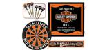 Ensemble de cible de dard, cabinet et dards Harley Davidson