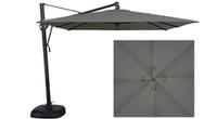 Parasol de jardin gris ardoise 10 pieds Treasure Garden avec tissu durable Sunbrella