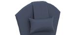 Coussin de chaise adirondack Bleu Marin avec coussin de nuque
