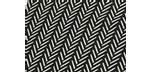 Black Chevron pattern Adirondack chair cushion with adjustable head rest pillow