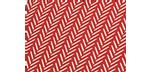 Red Chevron pattern Adirondack chair cushion with adjustable head rest pillow
