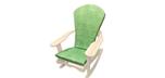 Palm Green Adirondack chair cushion with adjustable head rest pillow